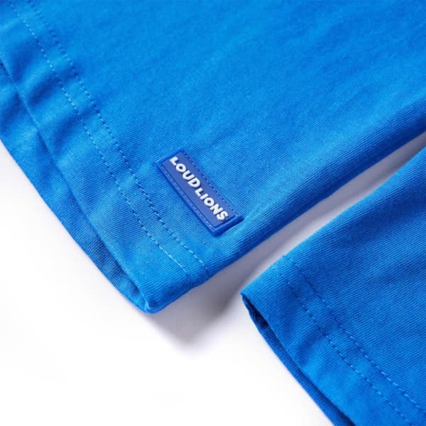 vidaXL T-shirt med långa ärmar för barn koboltblå 116