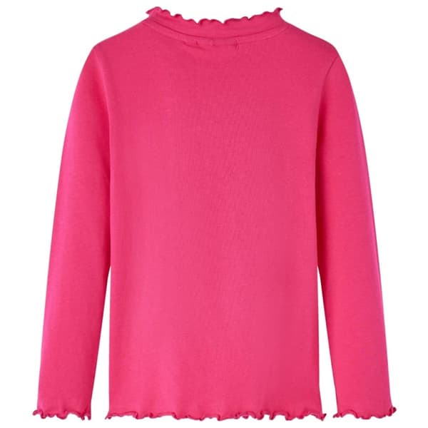 vidaXL T-shirt med långa ärmar för barn stark rosa 92