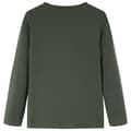 Miniatyrbild 2 av 7: vidaXL T-shirt med långa ärmar för barn khaki 104