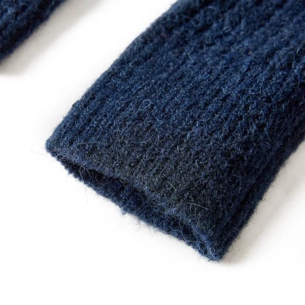 vidaXL Cardigan for barn strikket marineblå 104