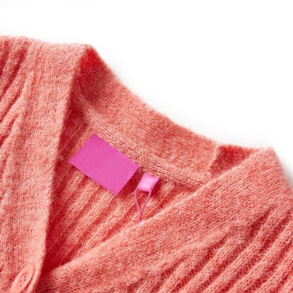 vidaXL Stickad tröja för barn rosa 128