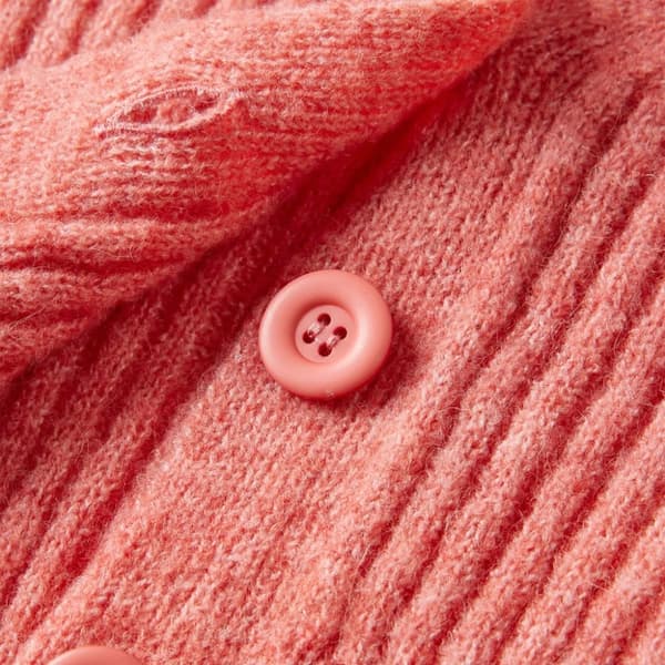 vidaXL Stickad tröja för barn rosa 128