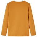 Miniatyrbillede 2 af 7: vidaXL Langærmet T-shirt til børn str. 128 okkergul