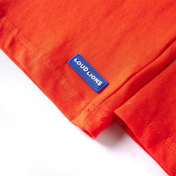 vidaXL T-shirt med långa ärmar för barn stark orange 116