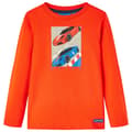 Miniatyrbild 1 av 7: vidaXL T-shirt med långa ärmar för barn stark orange 116