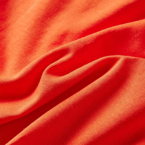 vidaXL T-shirt med långa ärmar för barn mörk orange 104