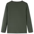 Miniatyrbild 2 av 7: vidaXL T-shirt med långa ärmar för barn khaki 140
