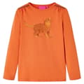 Miniatyrbild 1 av 7: vidaXL T-shirt med långa ärmar för barn stark orange 128