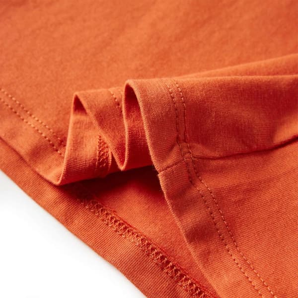 vidaXL T-shirt med långa ärmar för barn stark orange 116