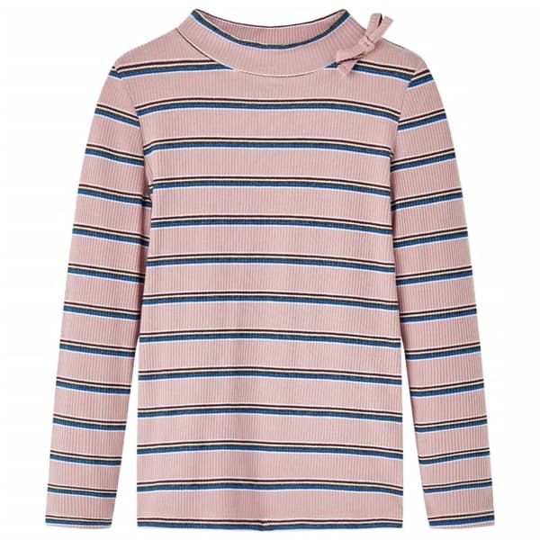 vidaXL T-shirt med långa ärmar för barn ljusrosa 140