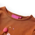 Miniatyrbild 3 av 7: vidaXL T-shirt med långa ärmar för barn konjaksbrun 140