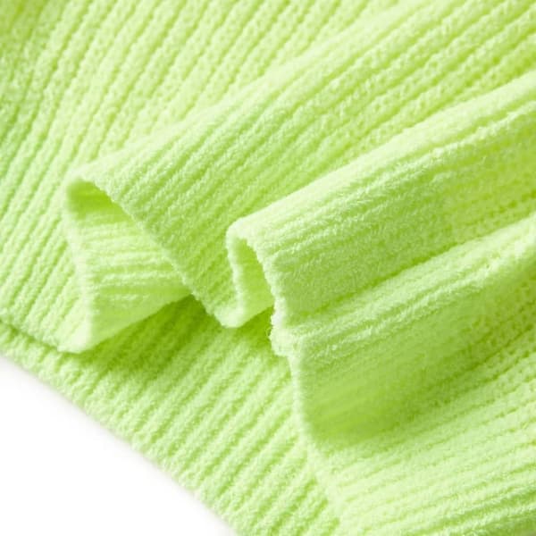 vidaXL Sweater til børn str. 92 strikket neongul