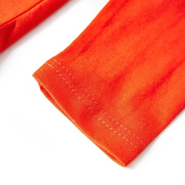 vidaXL Langærmet T-shirt til børn str. 104 orange