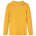 Miniatyrbillede 1 af 7: vidaXL Langærmet T-shirt til børn str. 92 ribstrikket okkergul