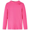 Miniatyrbillede 1 af 8: vidaXL Langærmet T-shirt til børn str. 104 ribstrikket lyserød