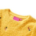 Miniatyrbillede 3 af 7: vidaXL Sweater til børn str. 128 strikket okkergul