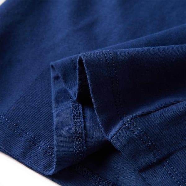 vidaXL Langærmet T-shirt til børn str. 104 marineblå