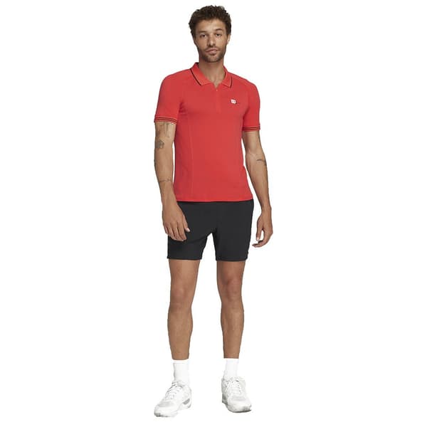 Wilson Långärmad Piké Series Seamless Röd M Man