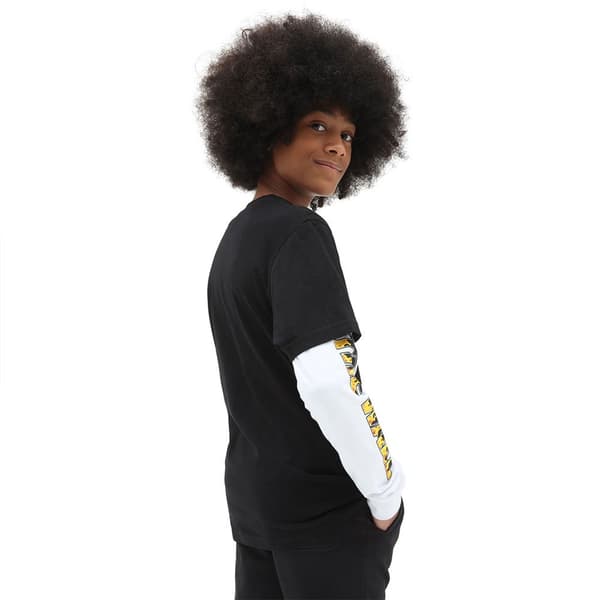 Vans Digi Flames Twofer T-shirt Med Korta ärmar Svart M Pojke