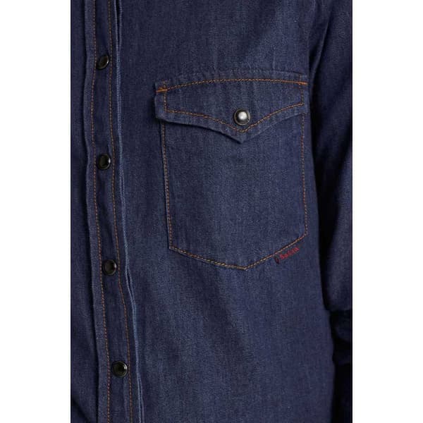 Salsa Jeans Fit Langærmet Bomuldsskjorte Slim Blå M Kvinde