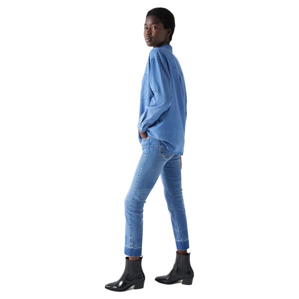 Salsa Jeans Långärmad Tröja 21007164 Regular Fit Blå M Kvinna