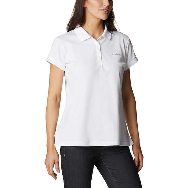 Columbia Kortærmet Polo Lakeside Trail™ Solid Pique Hvid L Kvinde