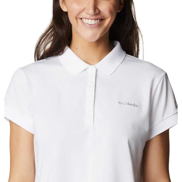 Columbia Kortærmet Polo Lakeside Trail™ Solid Pique Hvid L Kvinde