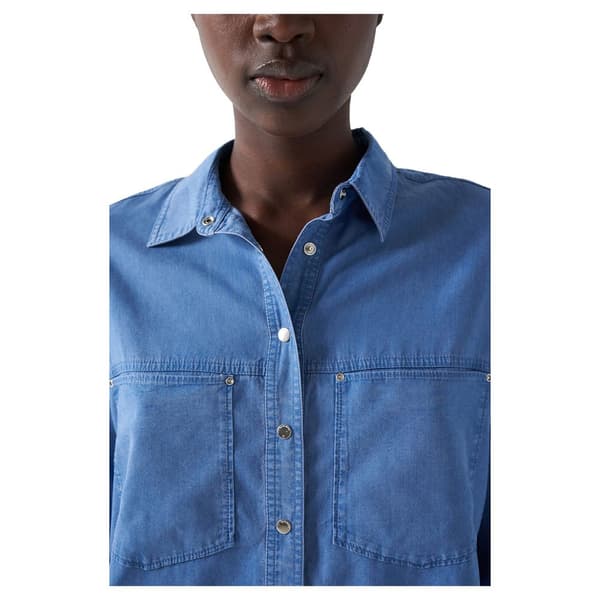 Salsa Jeans Långärmad Tröja 21007164 Regular Fit Blå L Kvinna
