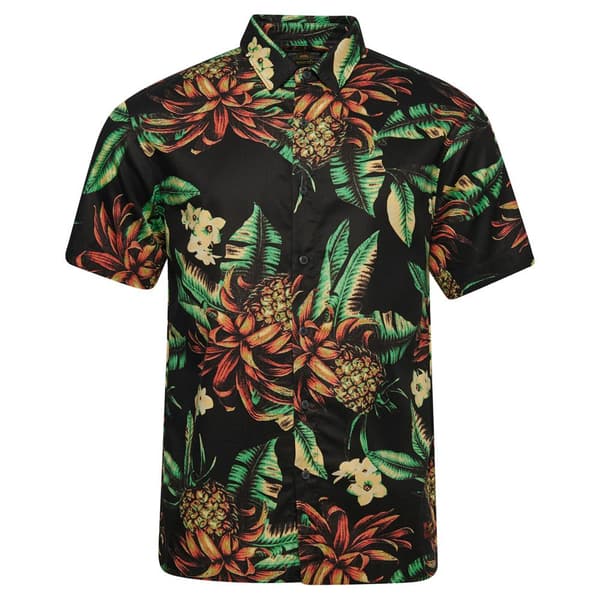 Superdry Lyhythihainen Paita Vintage Hawaiian Musta S Mies