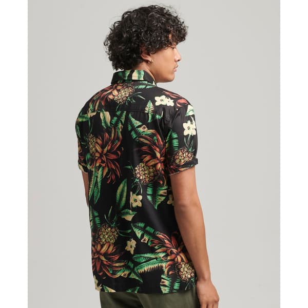 Superdry Lyhythihainen Paita Vintage Hawaiian Musta S Mies