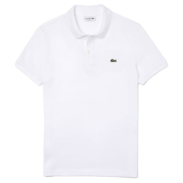 Lacoste Slim Fit Kortärmad Pikétröja Petit Piqué Vit 2XL Man