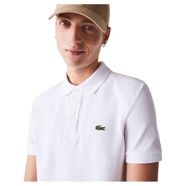 Lacoste Slim Fit Kortärmad Pikétröja Petit Piqué Vit 2XL Man