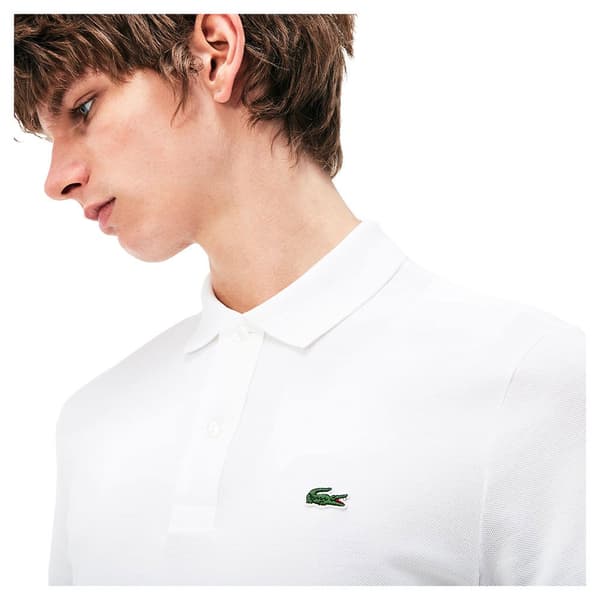 Lacoste Slim Fit Kortärmad Pikétröja Petit Piqué Vit 2XL Man