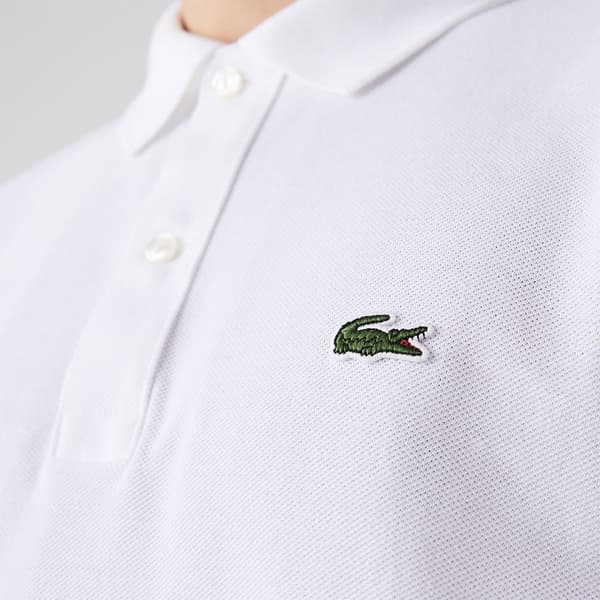 Lacoste Slim Fit Kortärmad Pikétröja Petit Piqué Vit 2XL Man