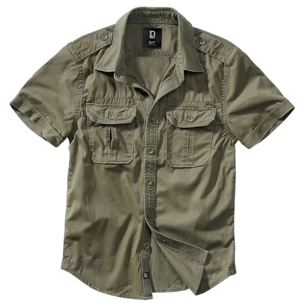 Brandit Kortärmad Tröja Vintage Grönt 6XL Man