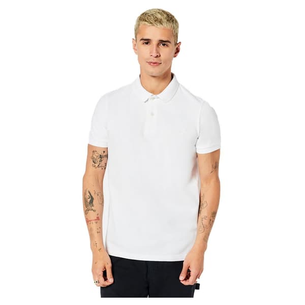 Superdry Kortärmad Piké Classic Pique Vit 2XL Man