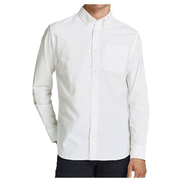 Jack & Jones Pitkähihainen Paita Blubrook Oxford Valkoinen S Mies