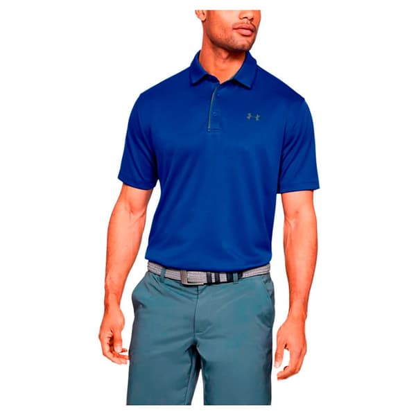 Under Armour Lyhythihainen Poolo Tech Sininen S / Regular Mies