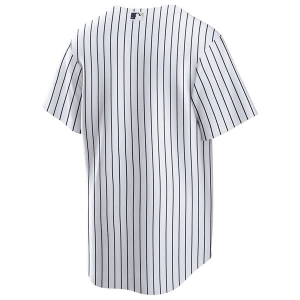 Nike Lyhythihainen V-aukkoinen T-paita Mlb New York Yankees Official Replica Home Valkoinen S Mies