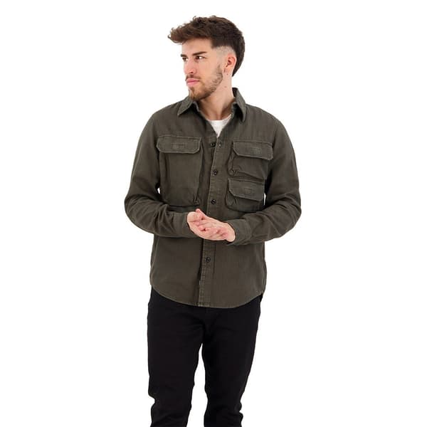 G-star Pitkähihainen Paita Container Pocket Regular Vihreä S Mies