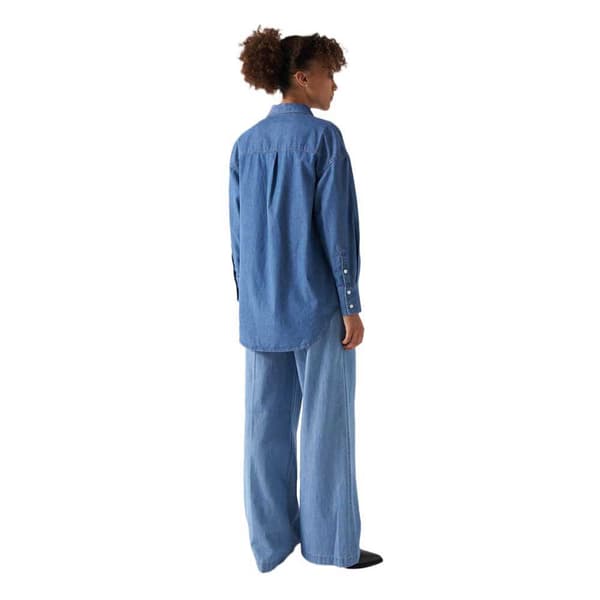 Salsa Jeans Långärmad Tröja 21007012 Oversize Blå M Kvinna