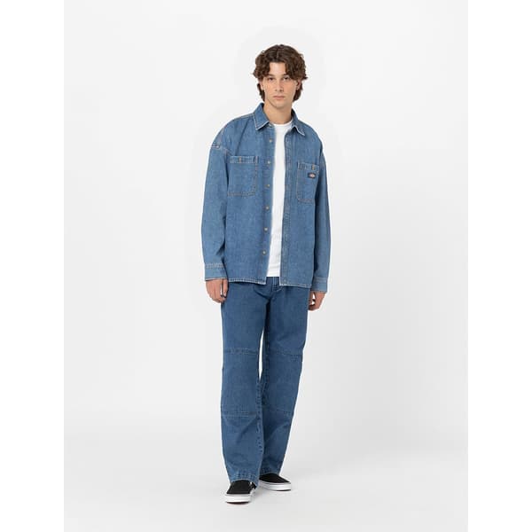 Dickies Skjorte Houston Blå M Mand