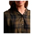 Miniatyrbillede 3 af 6: Superdry Langærmet Bluse Check Brun XS Kvinde