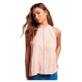 Miniatyrbild 1 av 5: Superdry Ärmlös T-shirt Med Hög Hals Lace Rosa S Kvinna