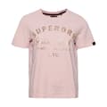 Miniatyrbild 5 av 5: Superdry Kortärmad T-shirt Med Rund Hals Luxe Metallic Logo Rosa XS Kvinna