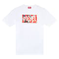 Miniatyrbild 3 av 4: Diesel Kortärmad T-shirt Just L13 Vit L Man