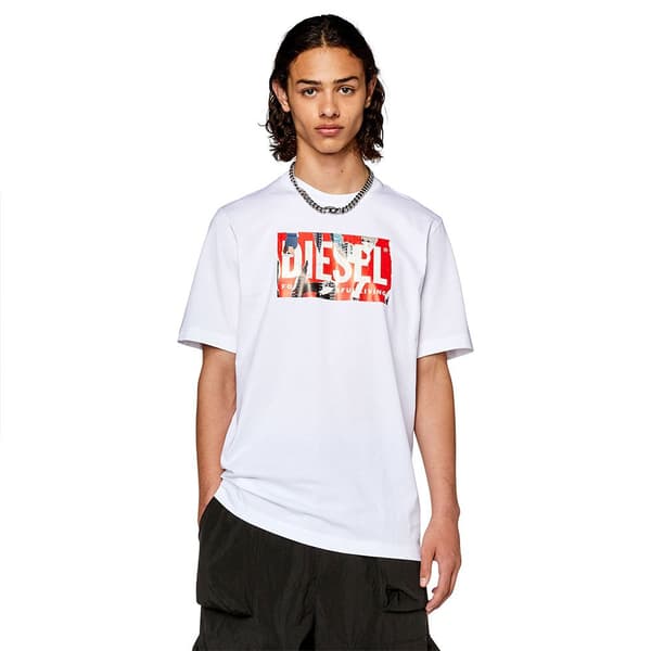 Diesel Kortærmet T-shirt Just L13 Hvid M Mand