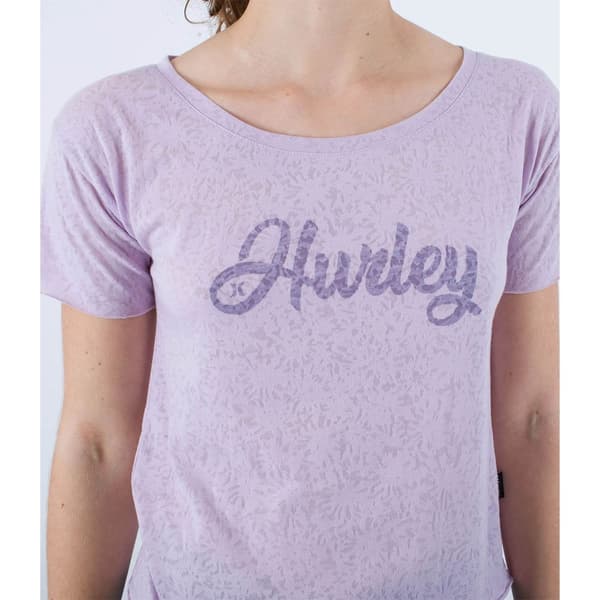 Hurley Kortärmad T-shirt Oceancare Devore Lila M Kvinna