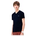 Miniatyrbillede 9 af 9: Lacoste Kortærmet T-shirt V-neck Pima Cotton Blå XS Mand