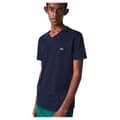 Miniatyrbillede 1 af 9: Lacoste Kortærmet T-shirt V-neck Pima Cotton Blå XS Mand